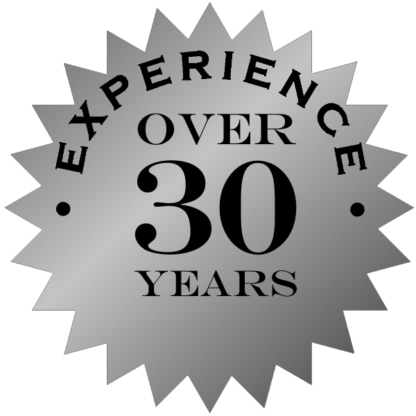 Over 30 Years Experience